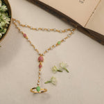 Jalaja Lotus Bud Ring Hand chain Bracelet