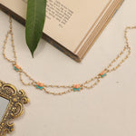 Jalaja Lotus Motifs Pearl Necklace 