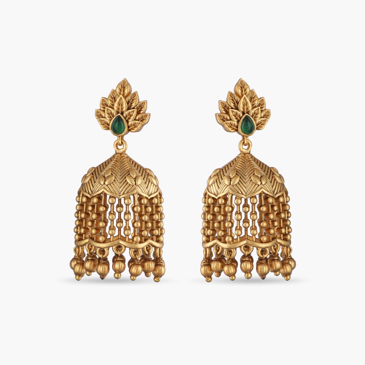 Lata Antique Jhumka Earrings