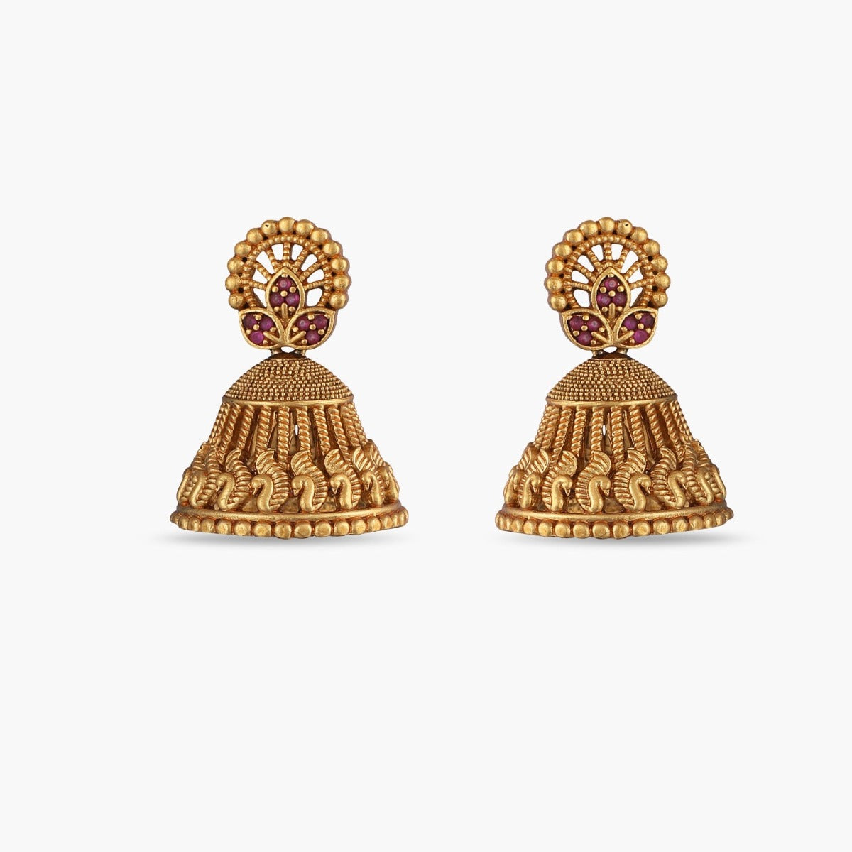 Nila Antique Jhumka Earrings