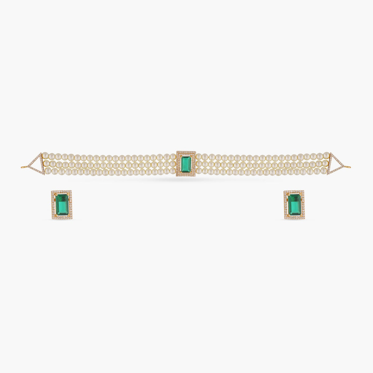 Anna Nakshatra CZ Pearl Choker Set