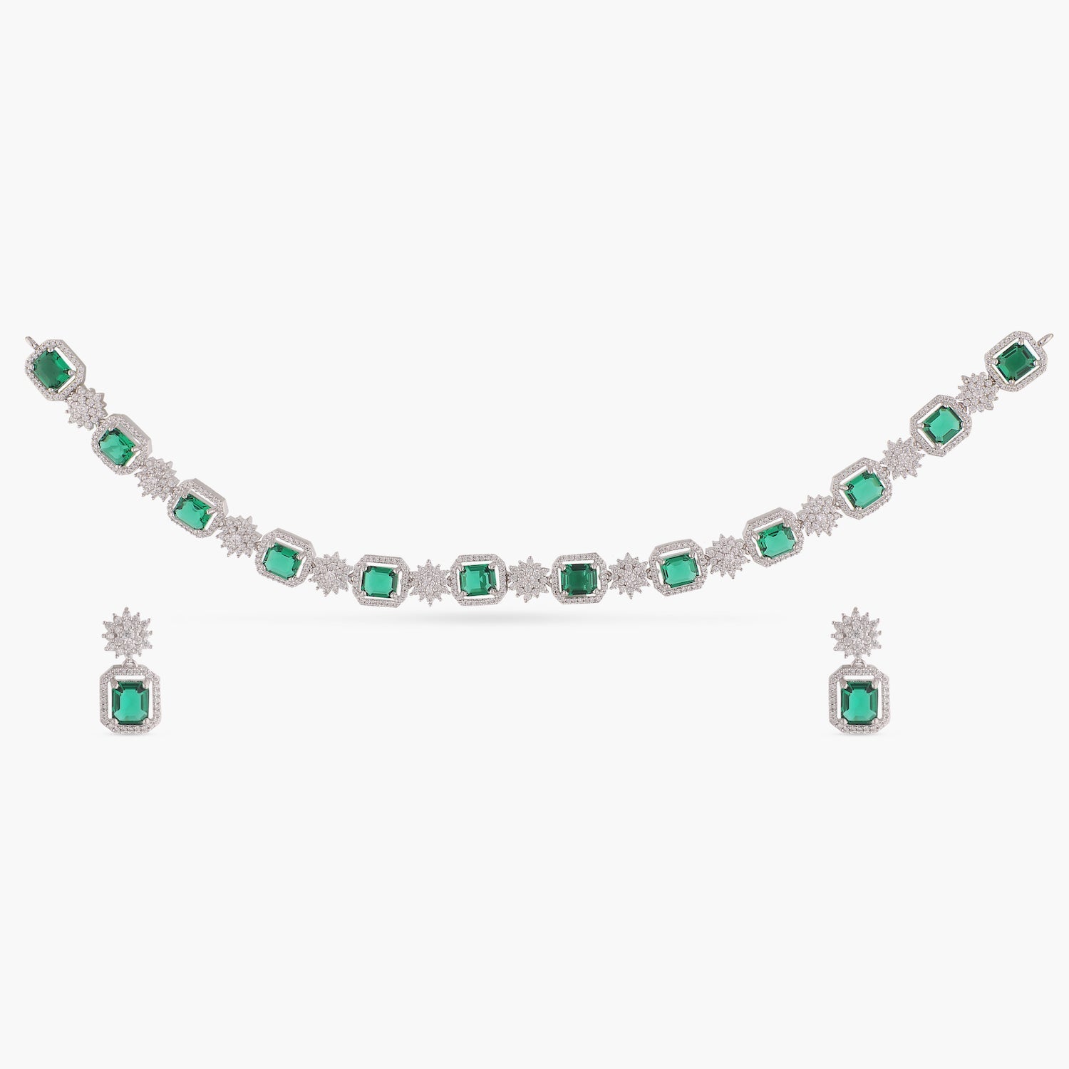 Silvia Delicate CZ Necklace Set