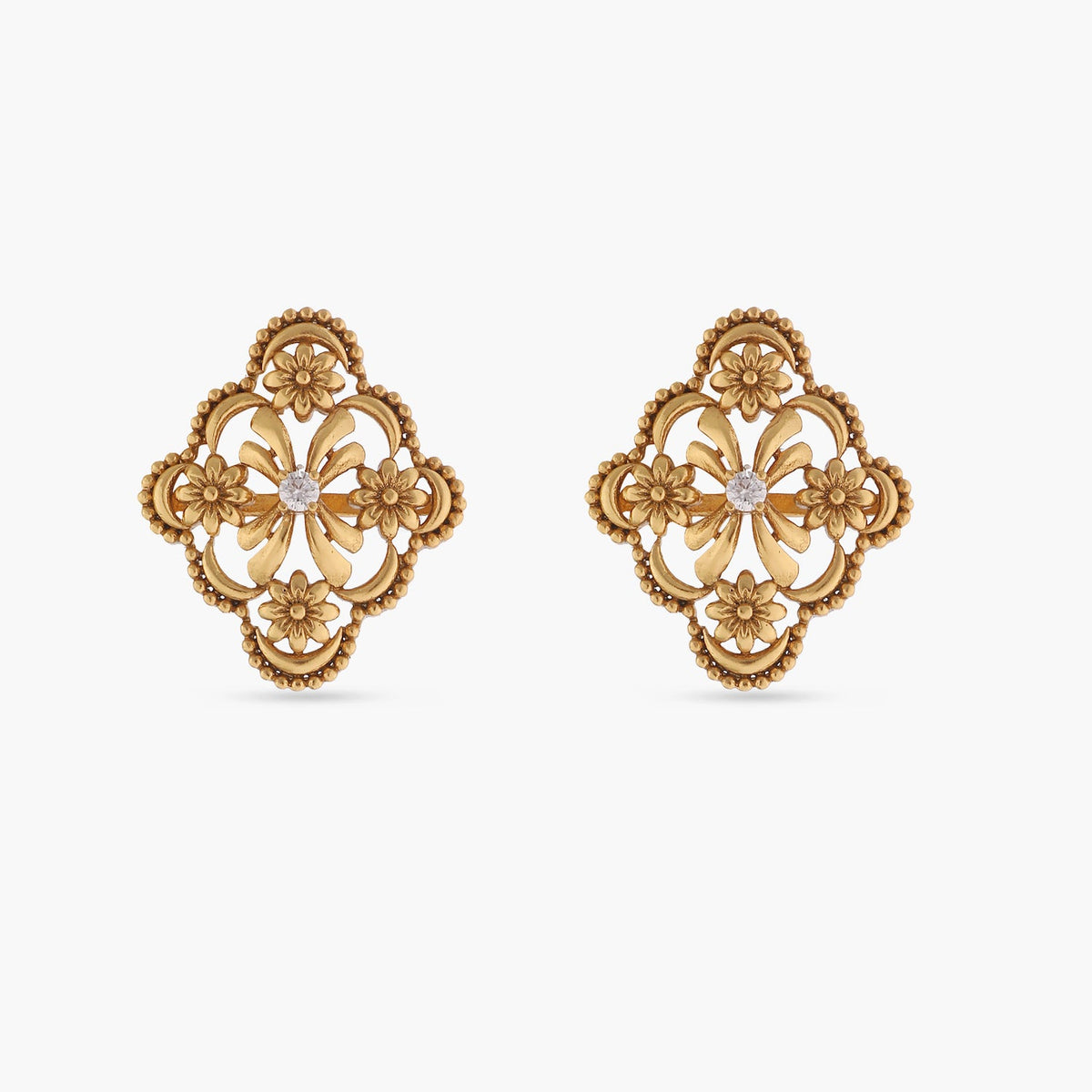 Calista Gold Plated Tribal Earrings