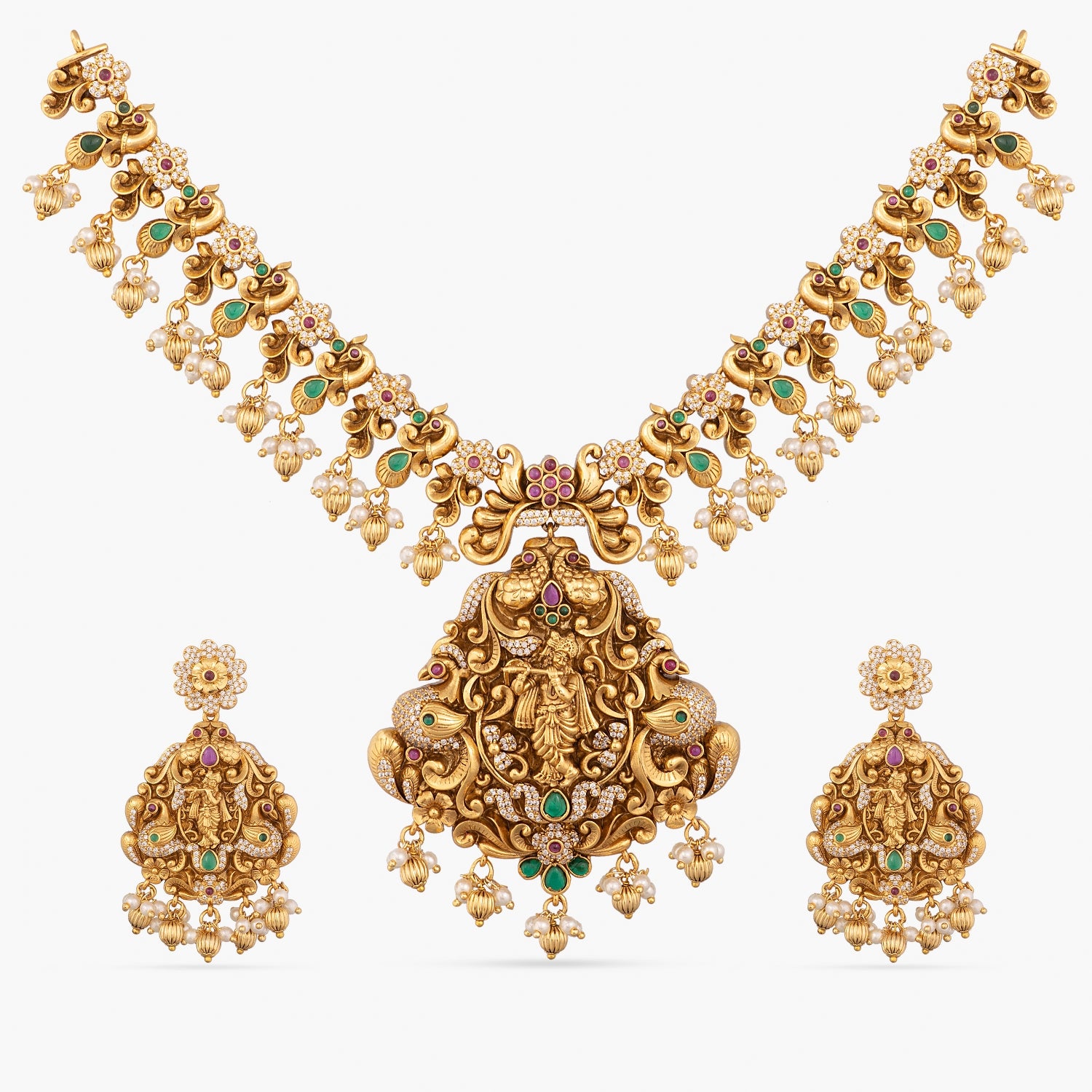 Manhari Antique Necklace Set