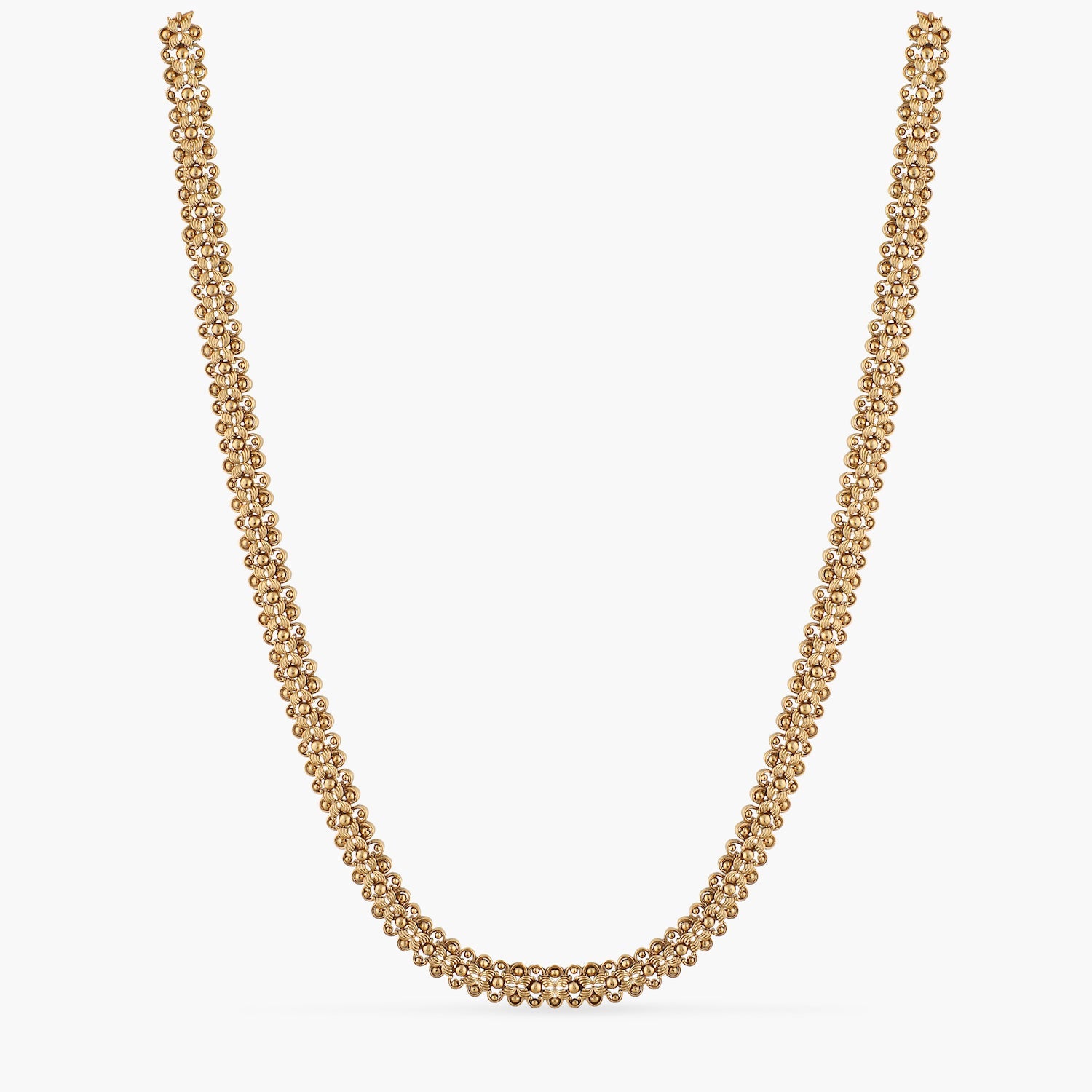 Hermes Gold Plated Tribal Long Necklace