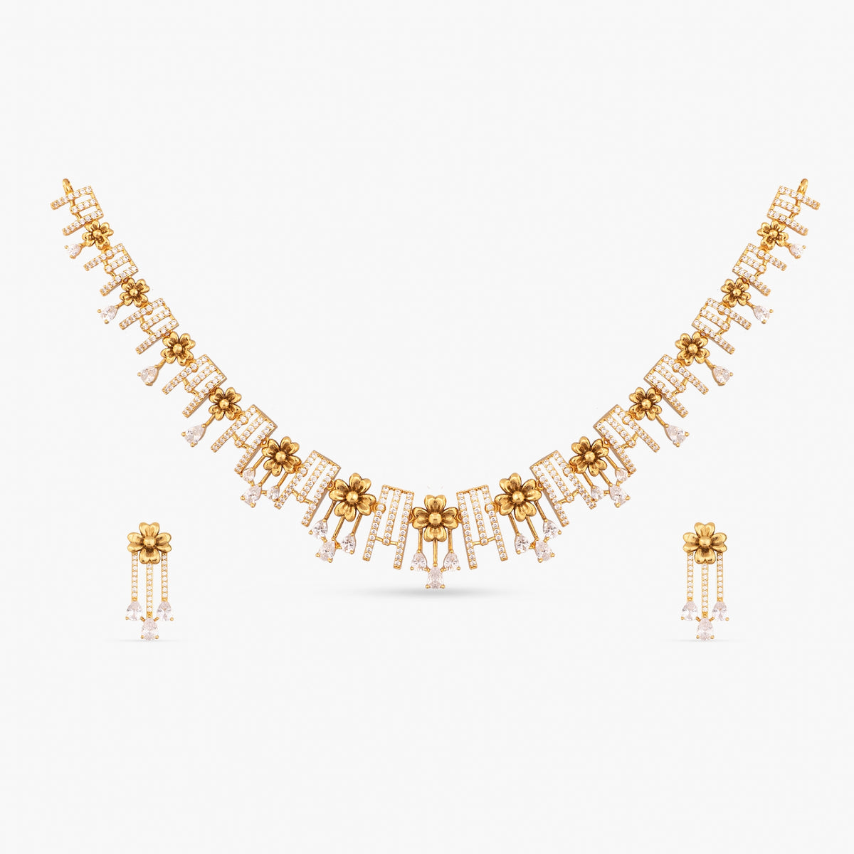 Marigold Delicate CZ Necklace Set