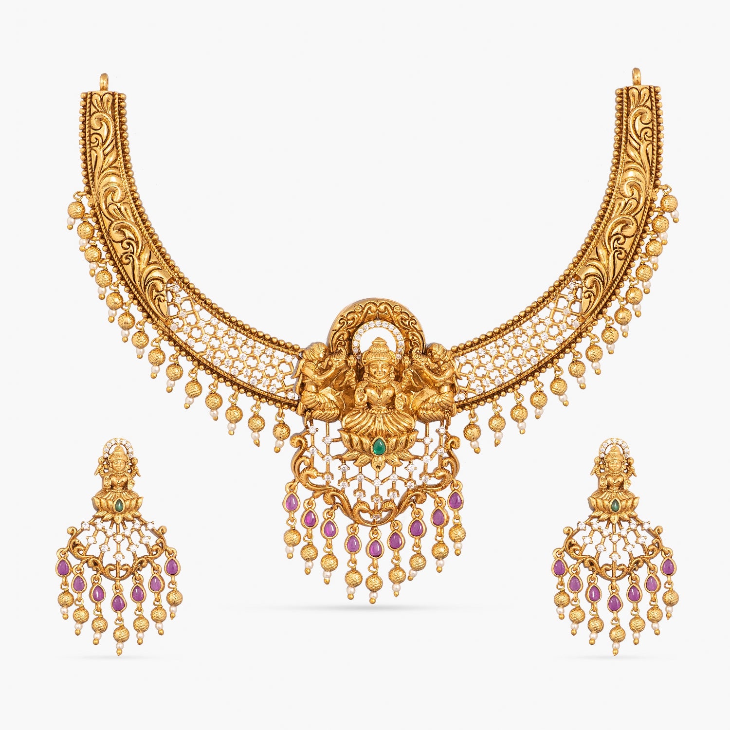 Karunya Antique Necklace Set