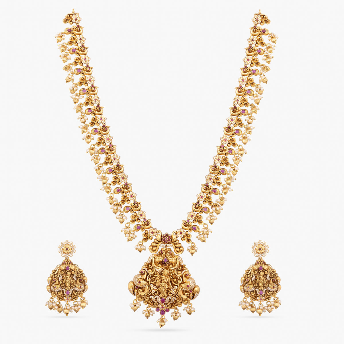 Manhari Antique Long Necklace Set