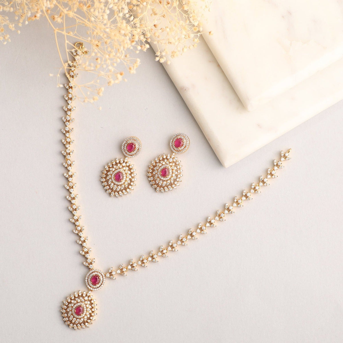 Neena Nakshatra CZ Necklace Set