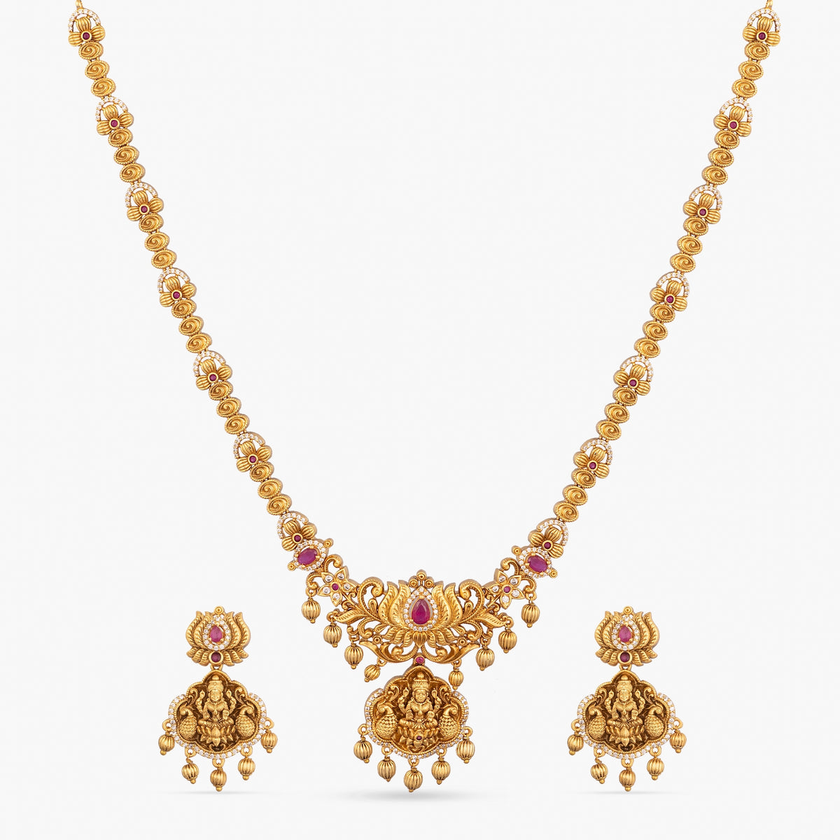 Mrinali Antique Long Necklace Set