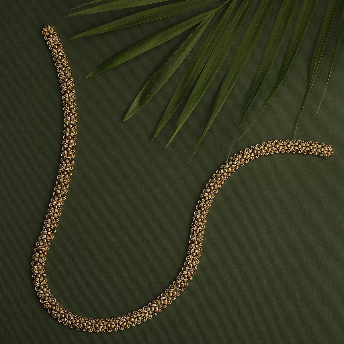 Hermes Gold Plated Tribal Long Necklace