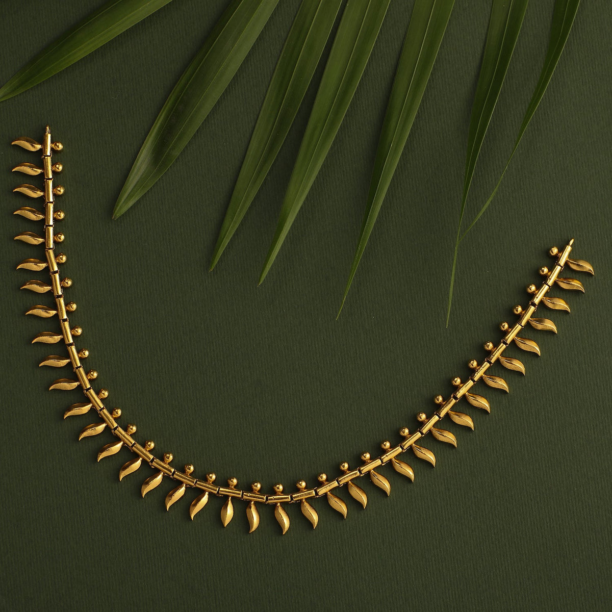 Arete Gold Plated Tribal Necklace