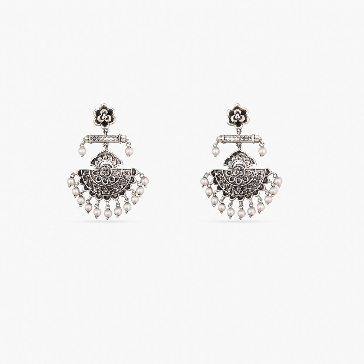 Maati Drop Antique Oxidized Earrings