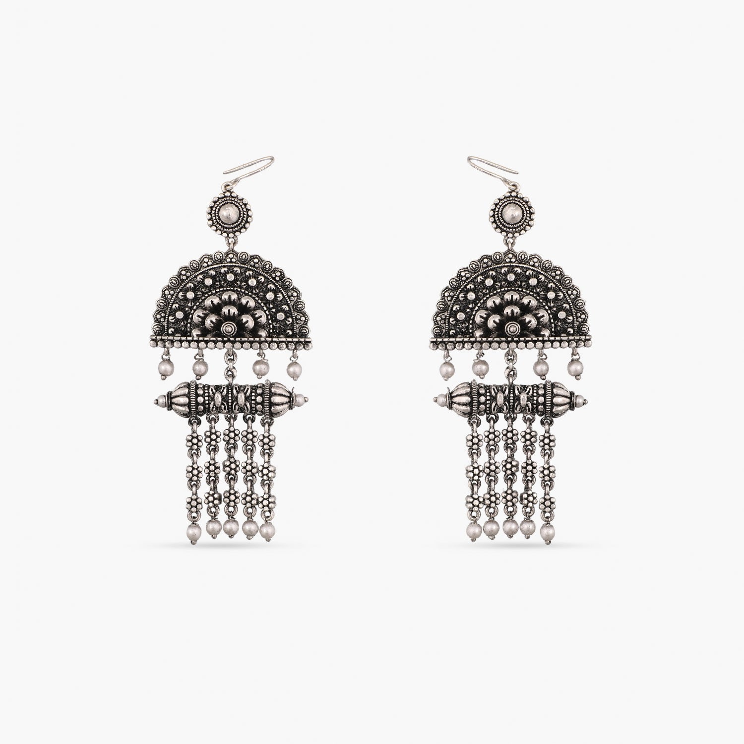 Maati Modern Antique Oxidized Earrings