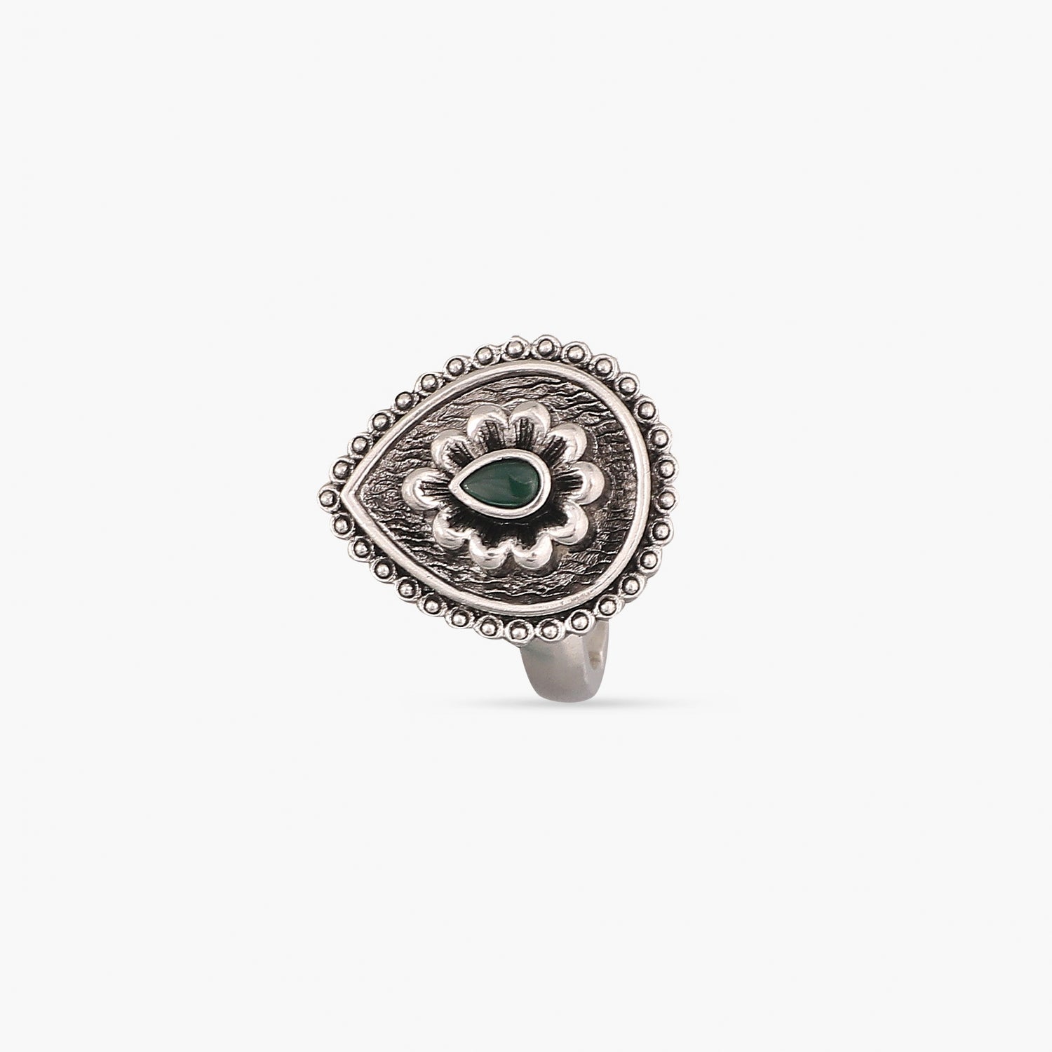 Maati Bold Antique Oxidized Ring