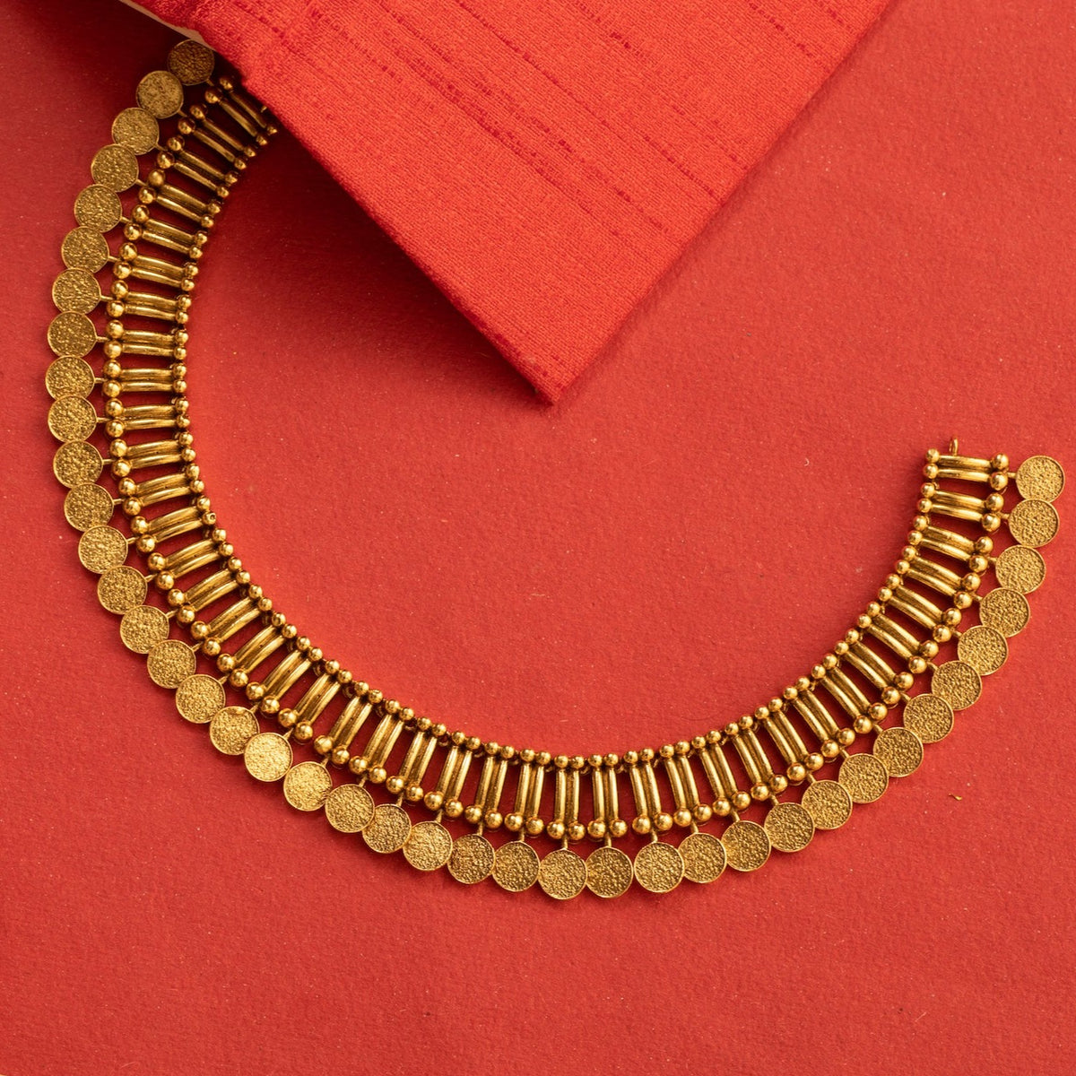 Odina Gold Plated Tribal Necklace