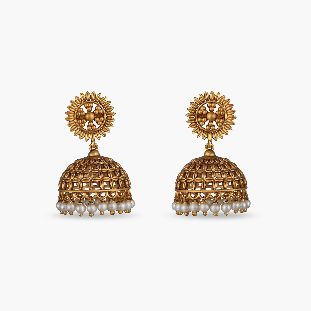 Girja Antique Jhumka Earrings