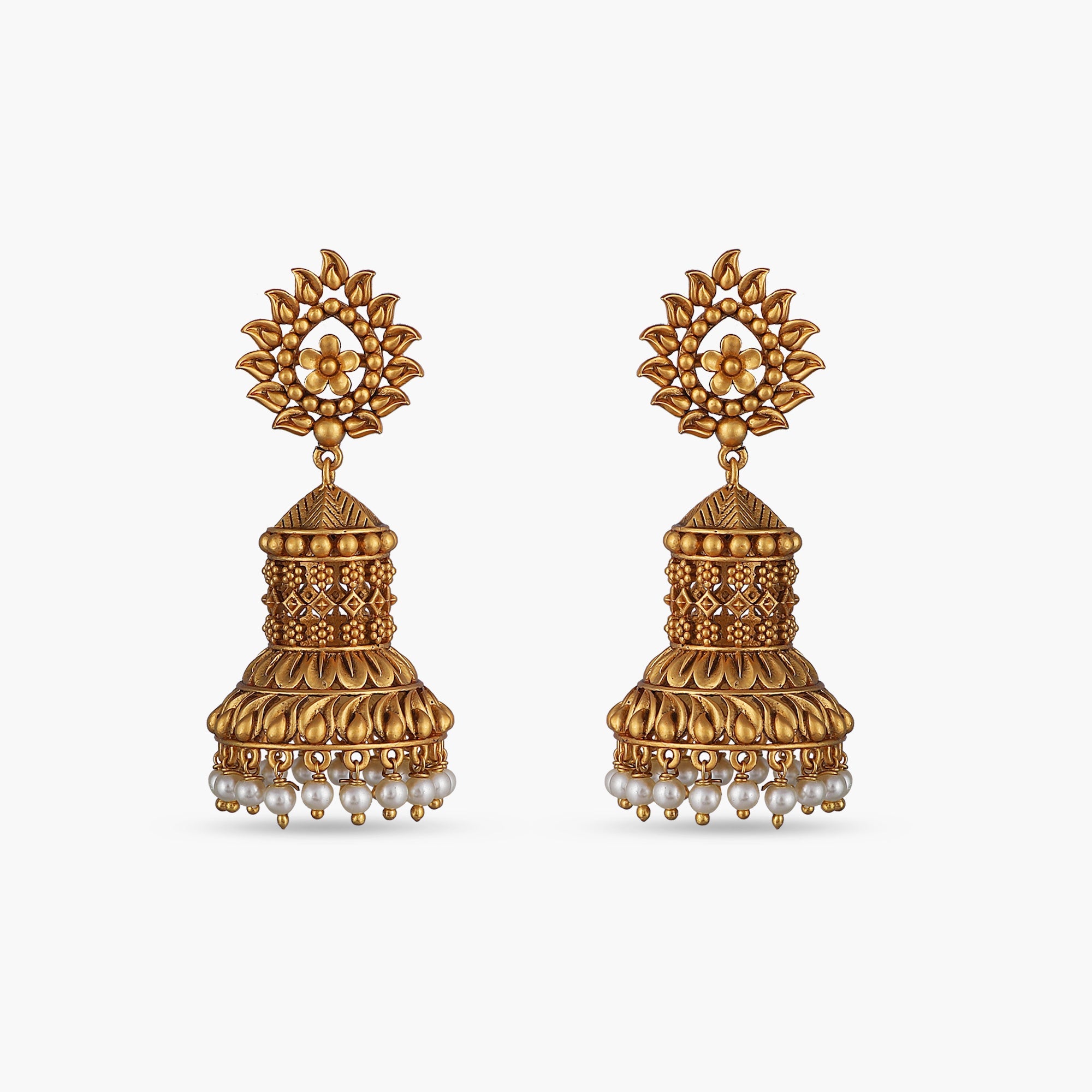 Uditi  Antique Jhumka Earrings