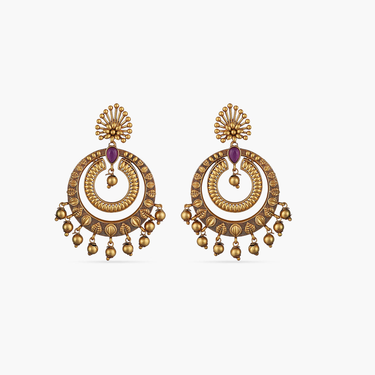 Kalpa Antique Chandbali Earrings