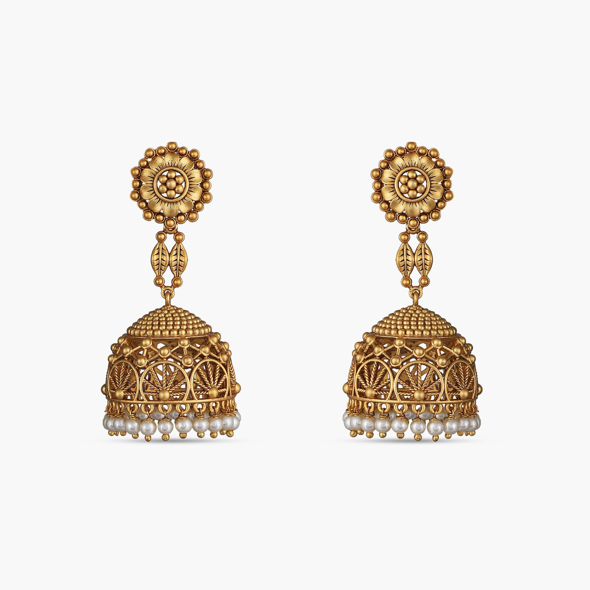 Pusp Antique Jhumka Earrings