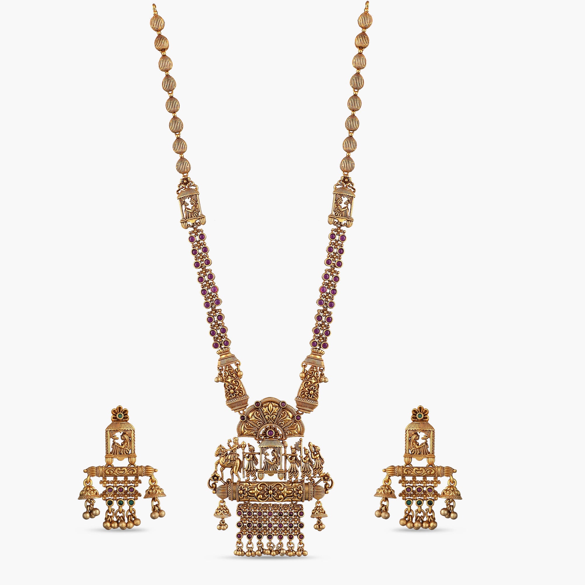 Aina Antique Long Necklace Set