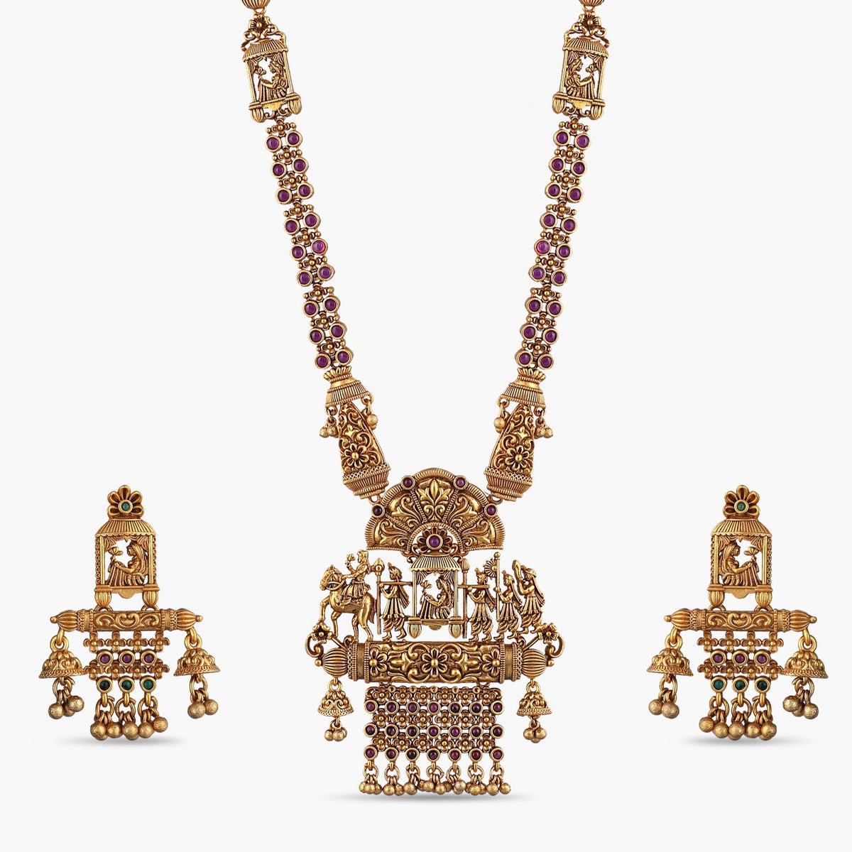 Aina Antique Long Necklace Set