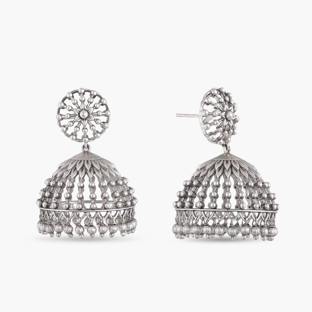 Gagini Antique Silver Jhumka Earrings