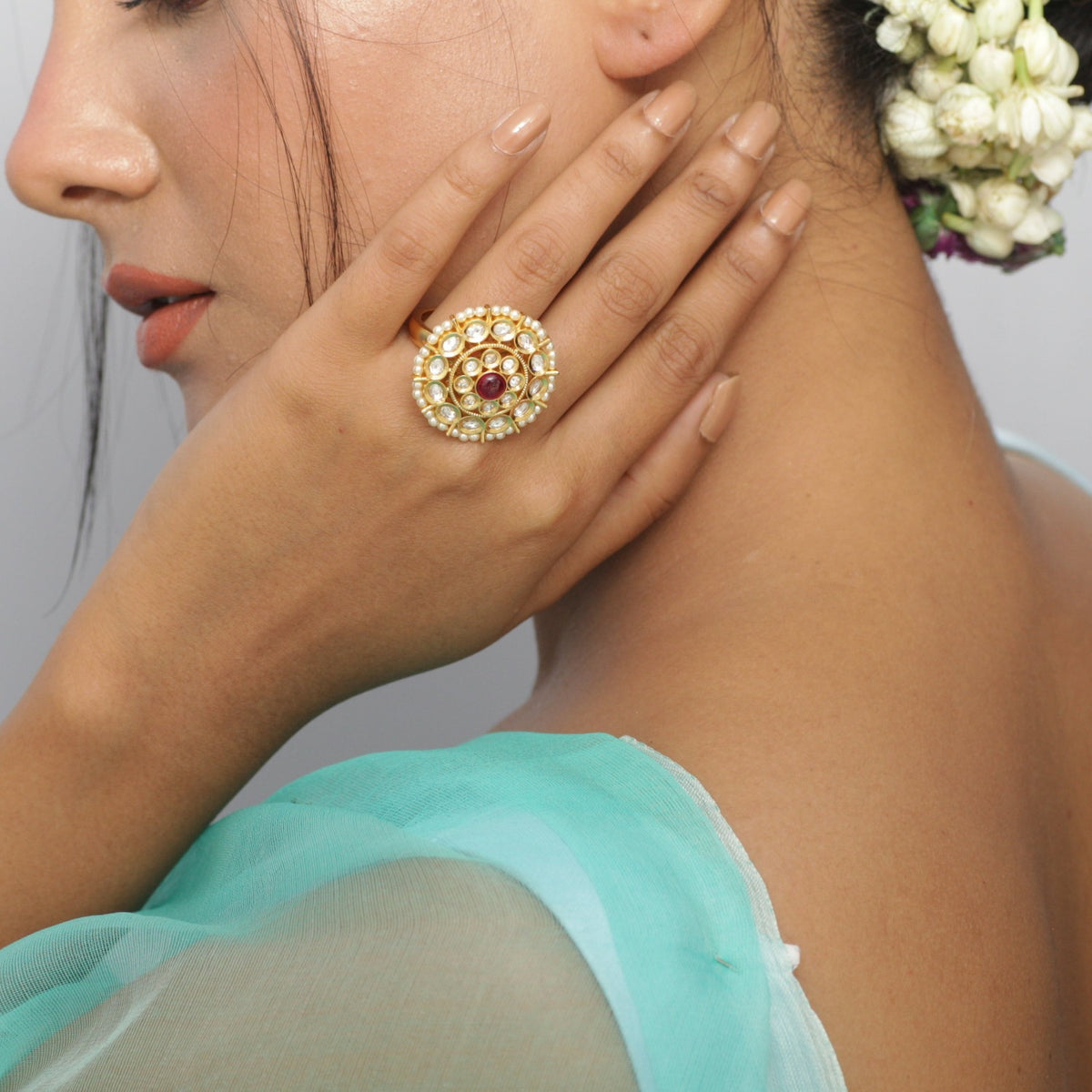 Shaze Kundan Ring