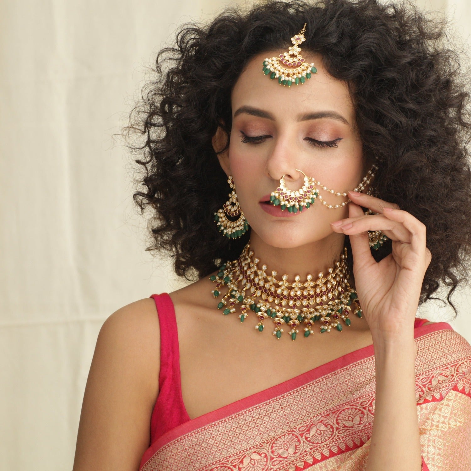 34 Impressive Jewellery Ideas to pair with your Pink Bridal Lehenga |  ShaadiSaga