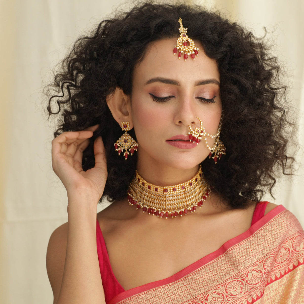 Ogan Kundan Bridal Set