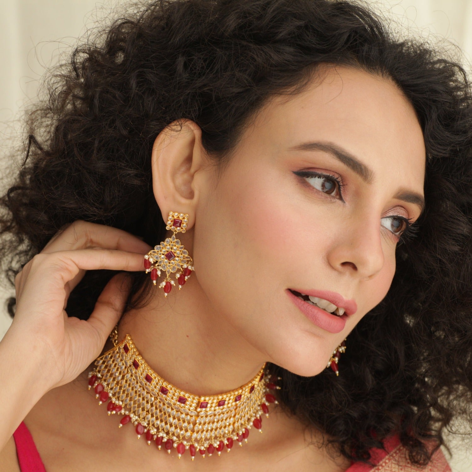 Indian discount kundan earrings
