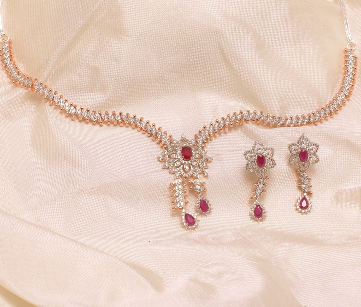 Zivah Nakshatra CZ Necklace Set