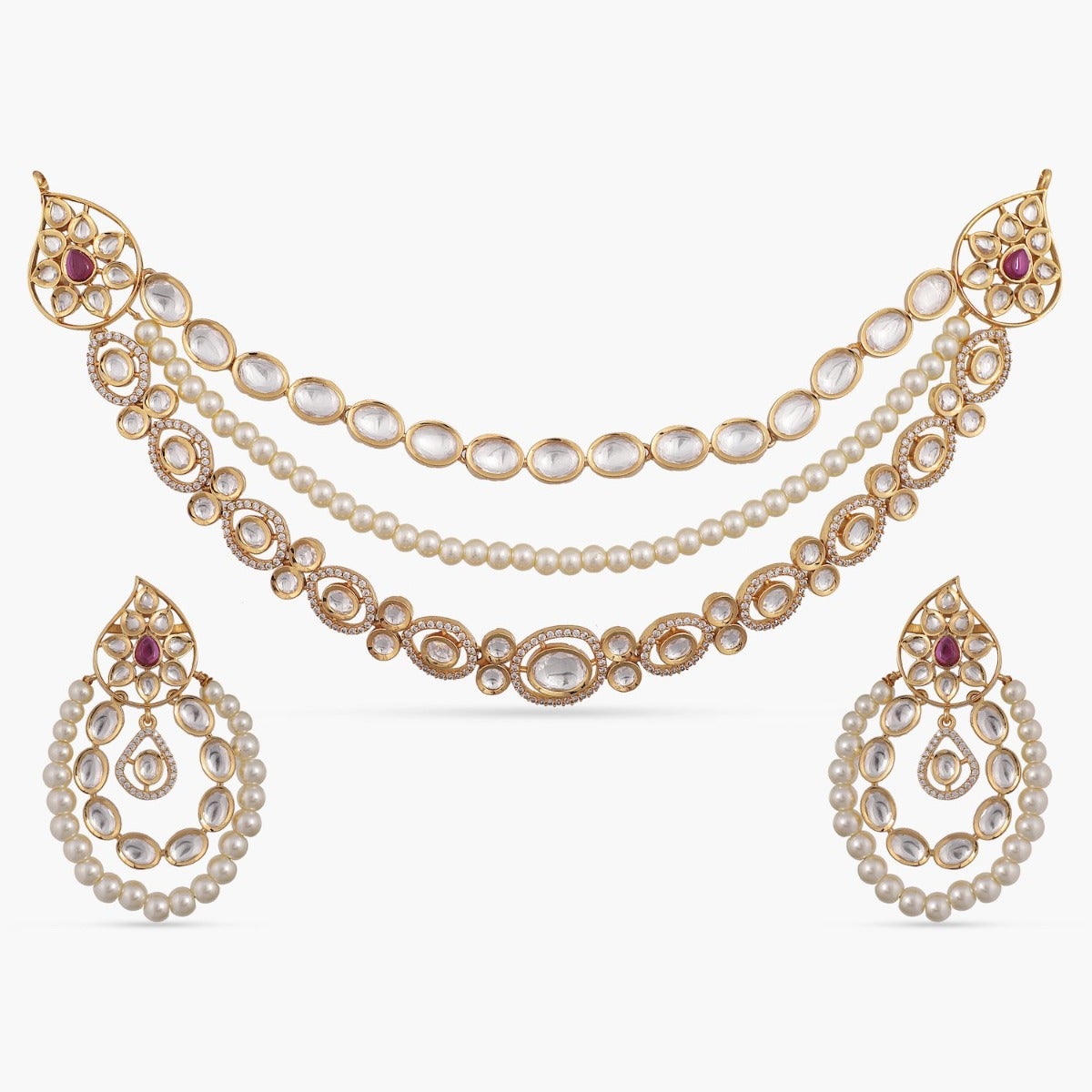 Naviya Kundan Necklace Set