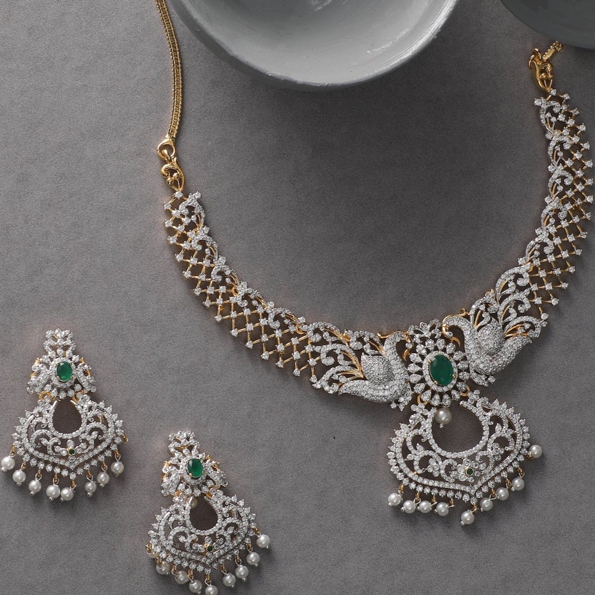 Afrin Nakshatra CZ Necklace Set