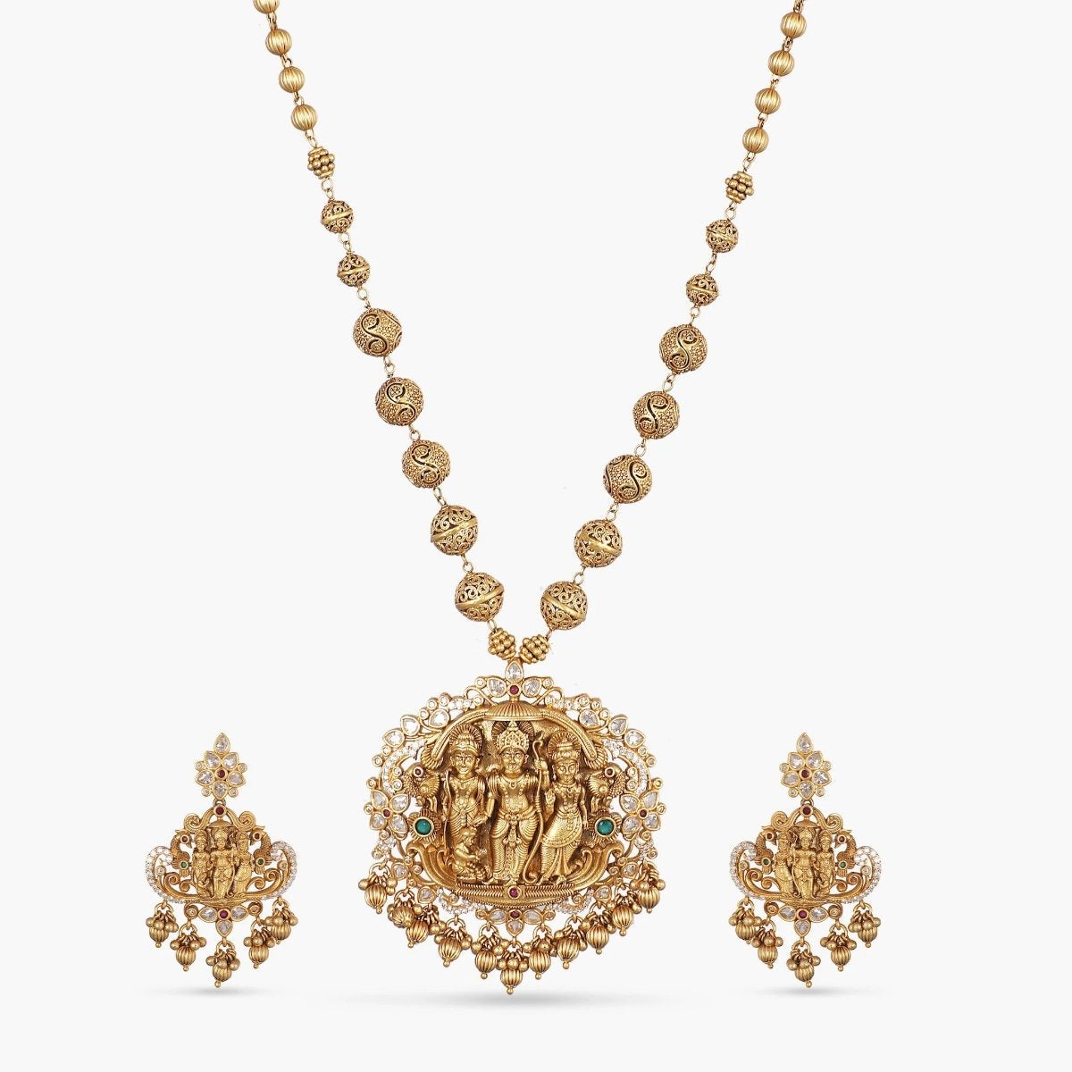 Ramaiya Antique Pendant Set