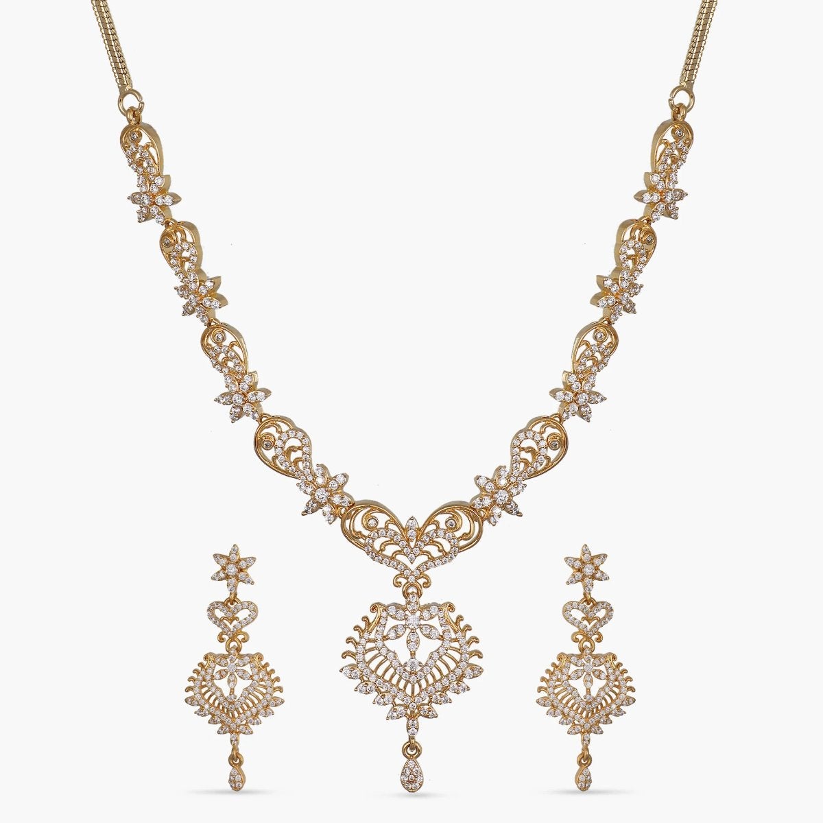 Layla Nakshatra CZ Necklace Set