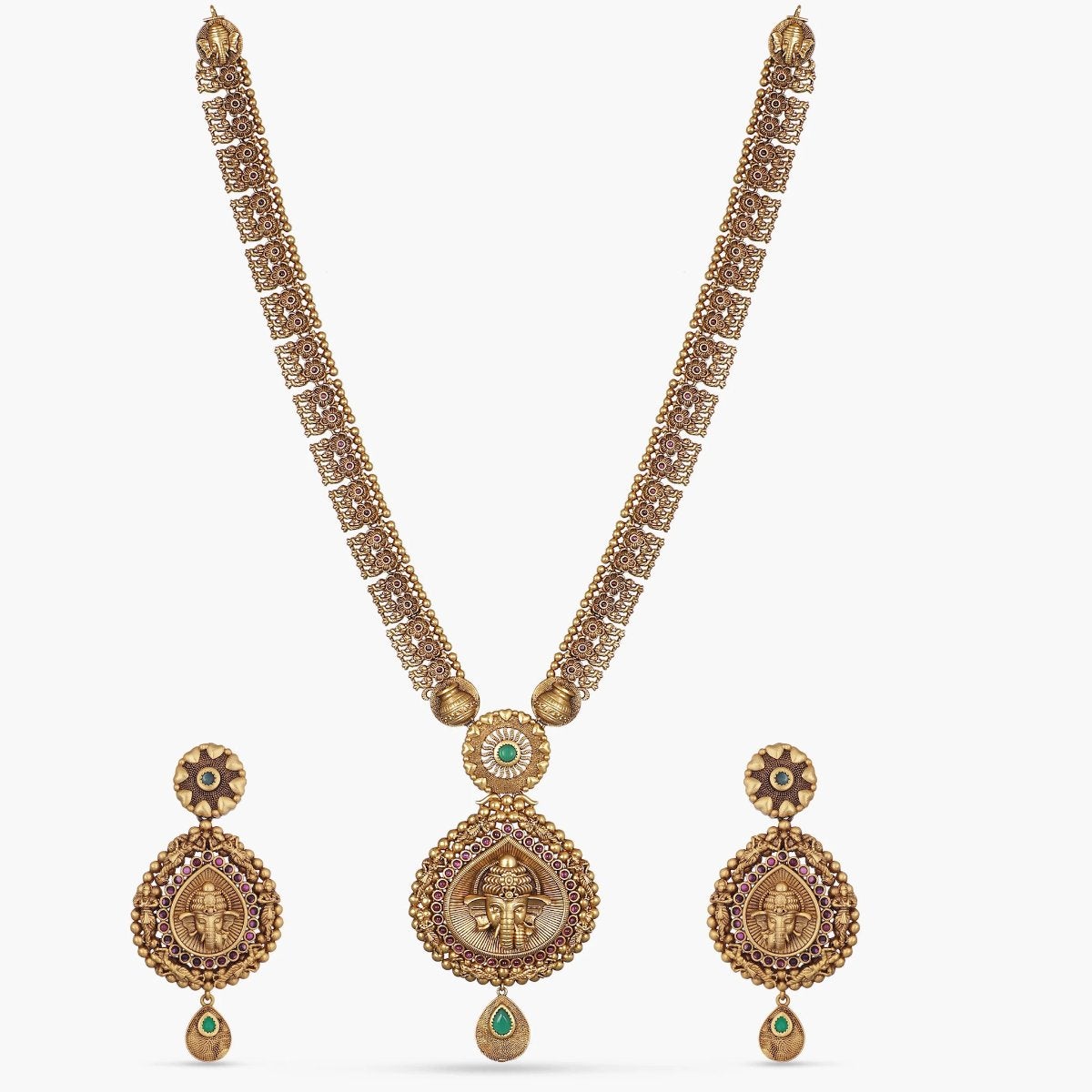 Abiya Antique Long Necklace Set