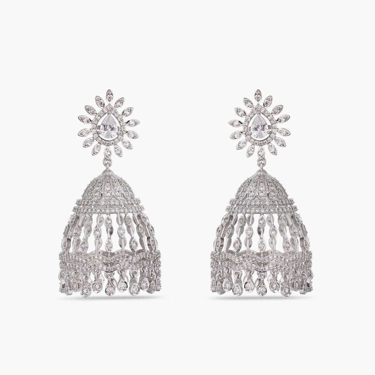 Medini Nakshatra CZ Jhumka Earrings