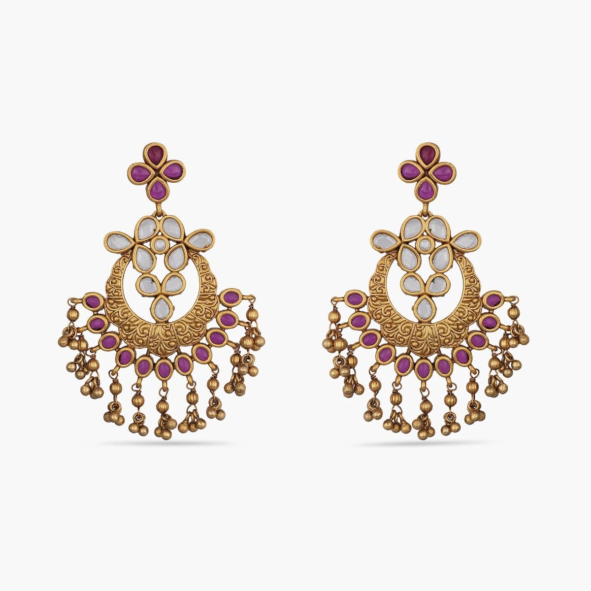 Update 212+ ruby chandbali earrings latest