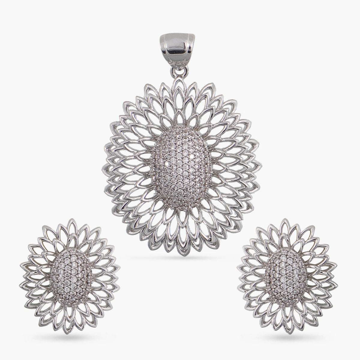 Flora Nakshatra CZ Pendant Set