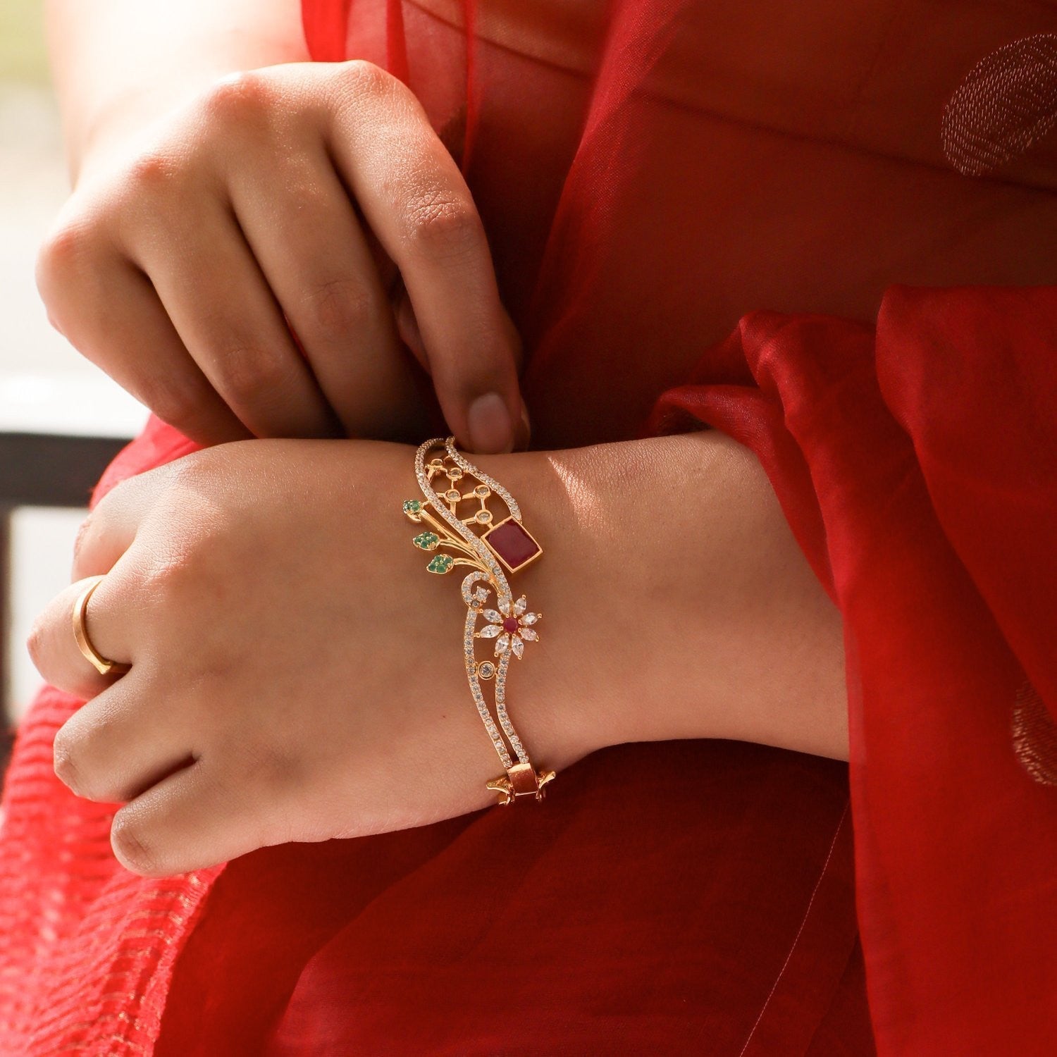 Leaves charm bracelet | unique silver bracelet | gold bracelet – Exquistry