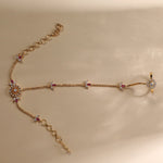 Nera CZ Gold Plated Hand Chain