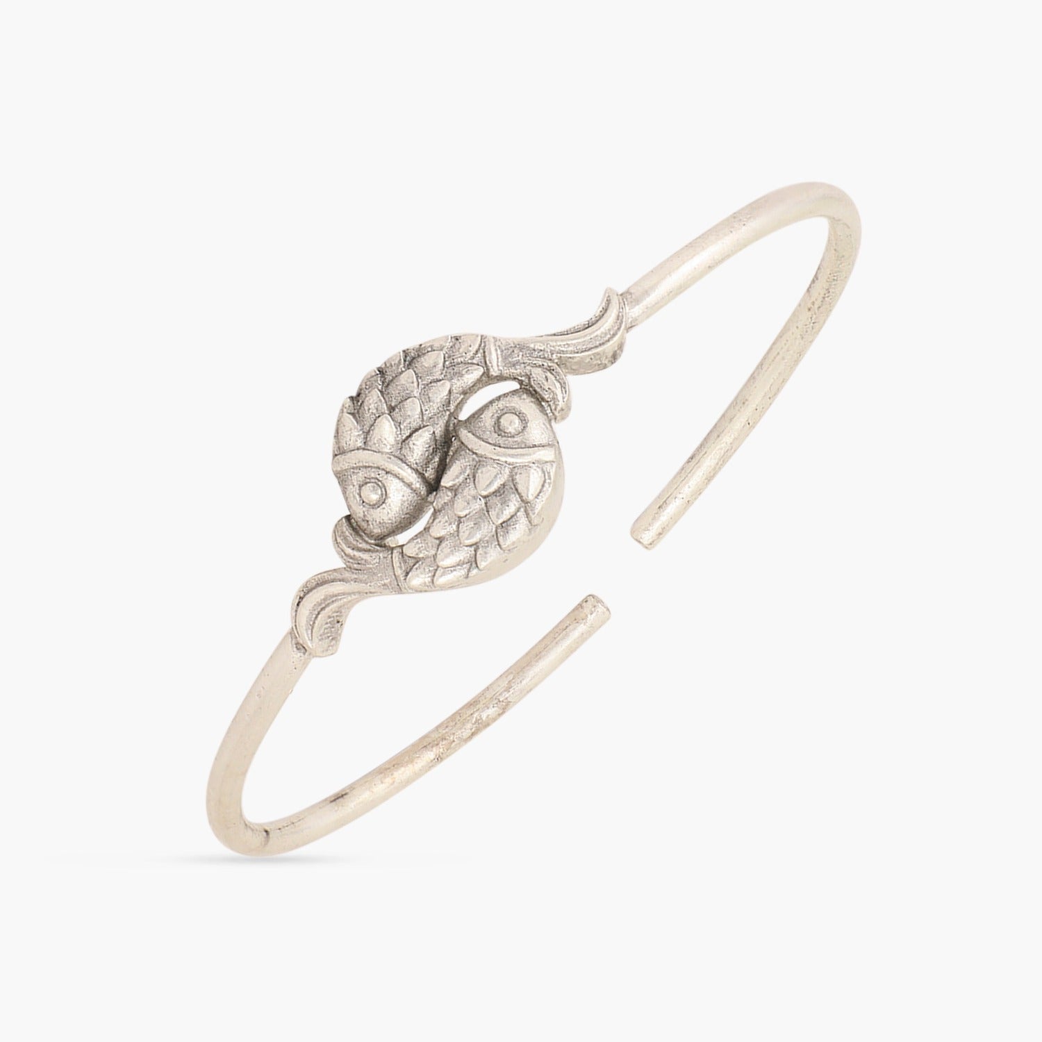 Oxidized Silver Ghungroo Cuff Bracelet - Festmarket