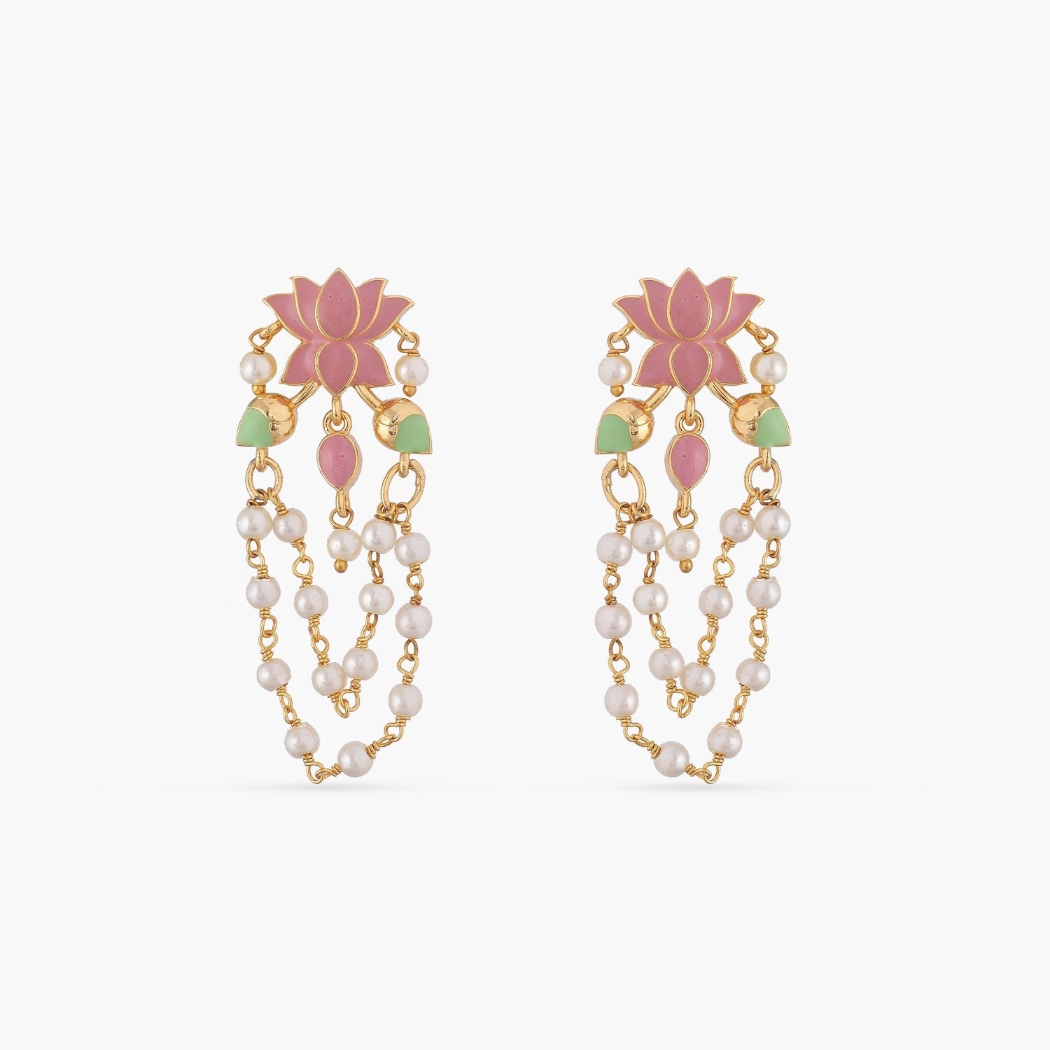 Mayil Thodu Stone Stud Earrings Latest Designer Jewellery South Indian  ER19725A