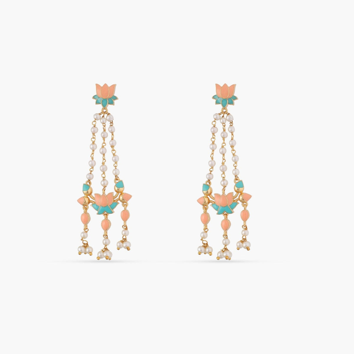 Jalaja Double Motif Long Earring 