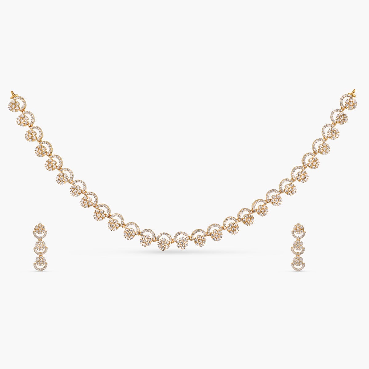 Stunning Delicate CZ Necklace Set
