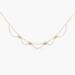 Jalaja Lotus Motifs Pearl Necklace 