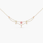 Jalaja Lotus Motifs Layered Pearl Necklace 