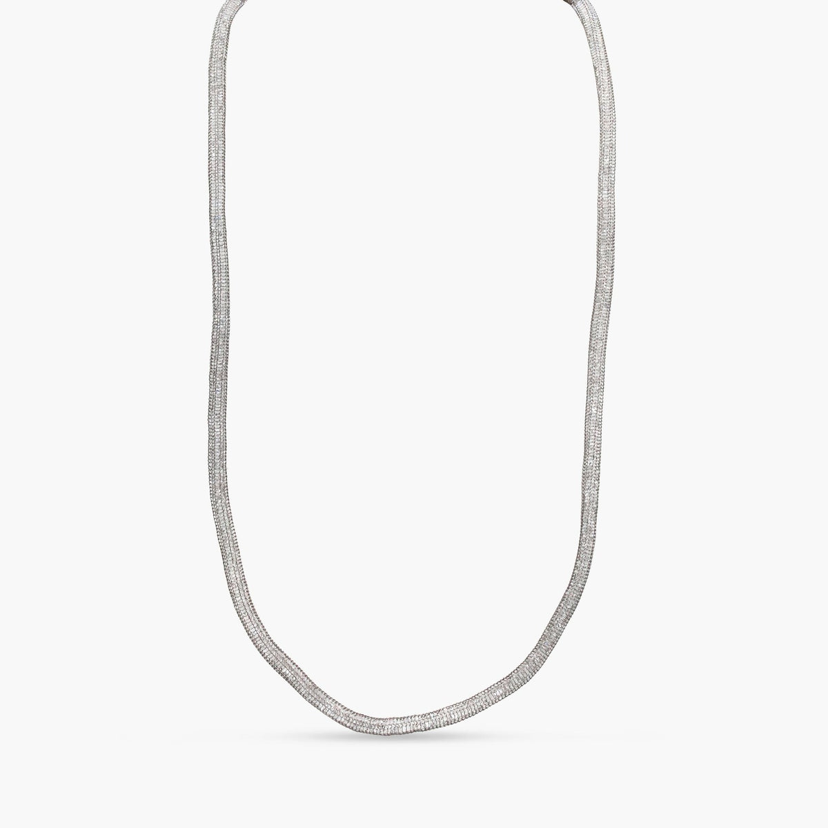 Round Mesh Chain Necklace