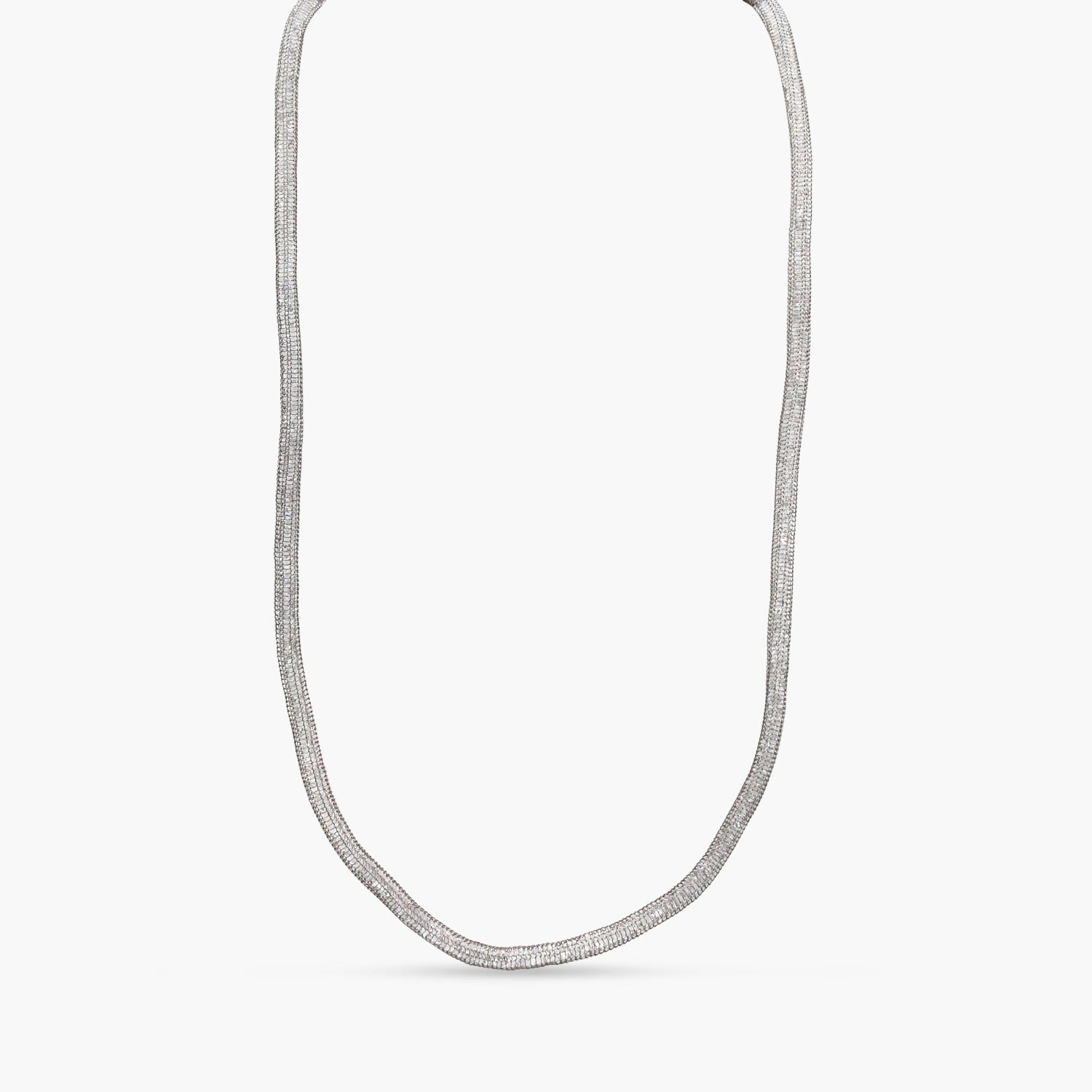 Round Mesh Chain Necklace